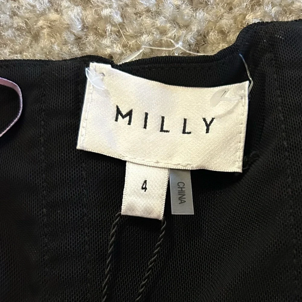 NWT MILLY Riva Hammered Satin Strapless Dress - Picture 5 of 10